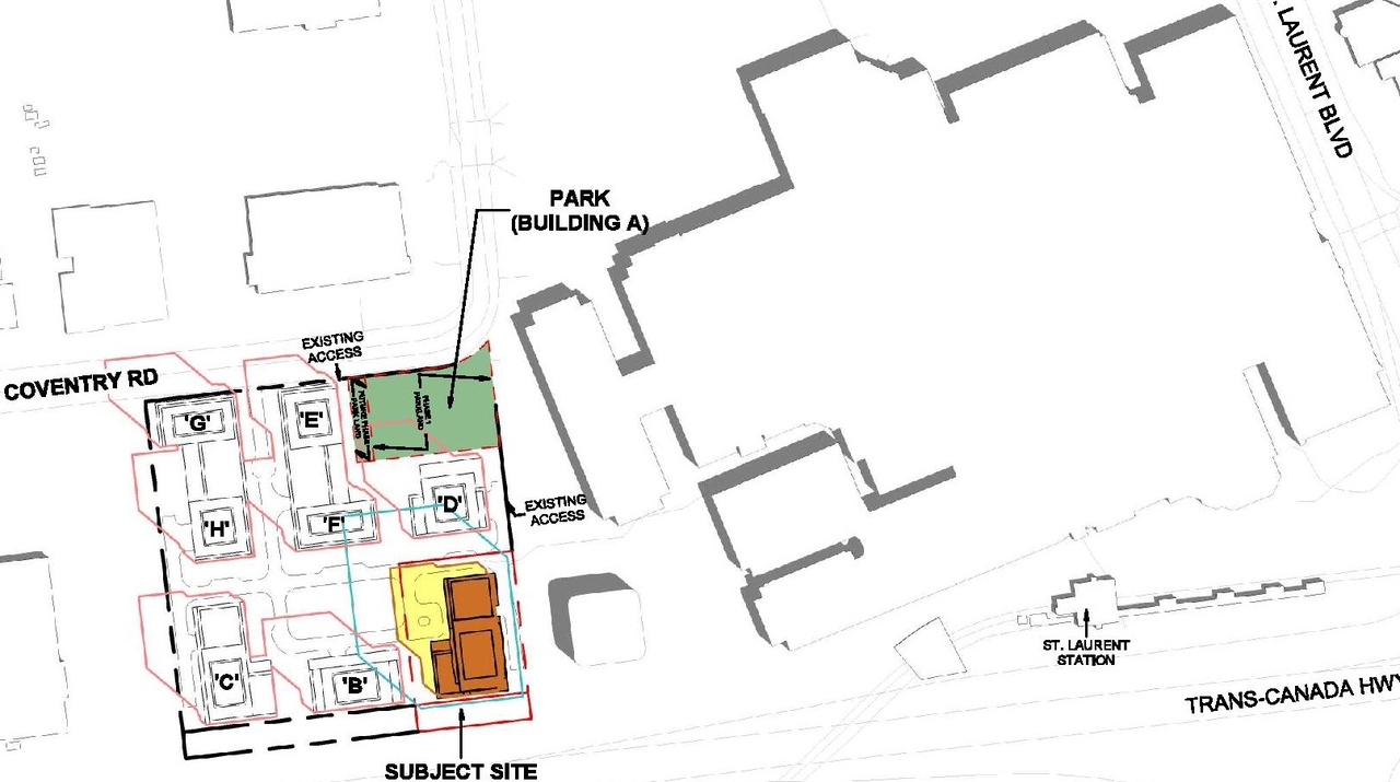 Construction site plan for project from page 59 of the file '2024-11-20 - Urban Design Brief - D07-12-24-0151'
