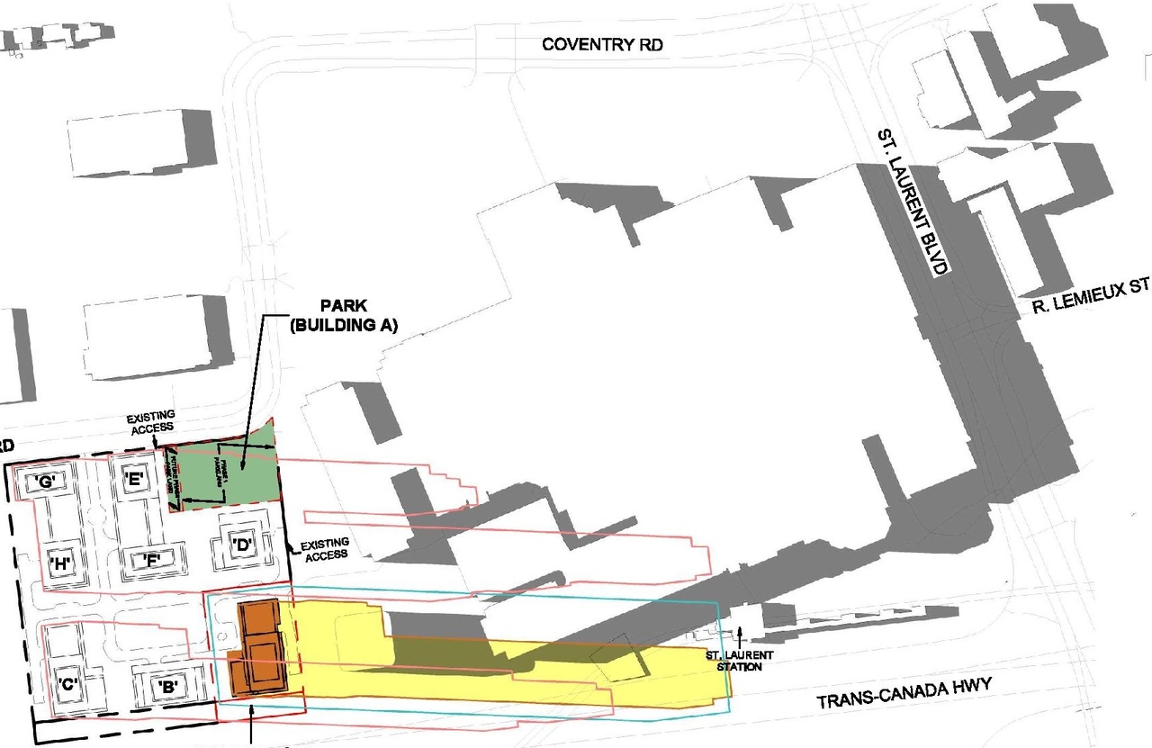 Construction site plan for project from page 62 of the file '2024-11-20 - Urban Design Brief - D07-12-24-0151'
