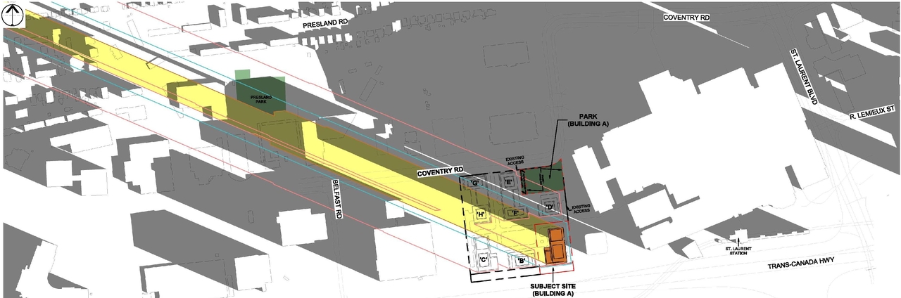 Construction site plan for project from page 70 of the file '2024-11-20 - Urban Design Brief - D07-12-24-0151'