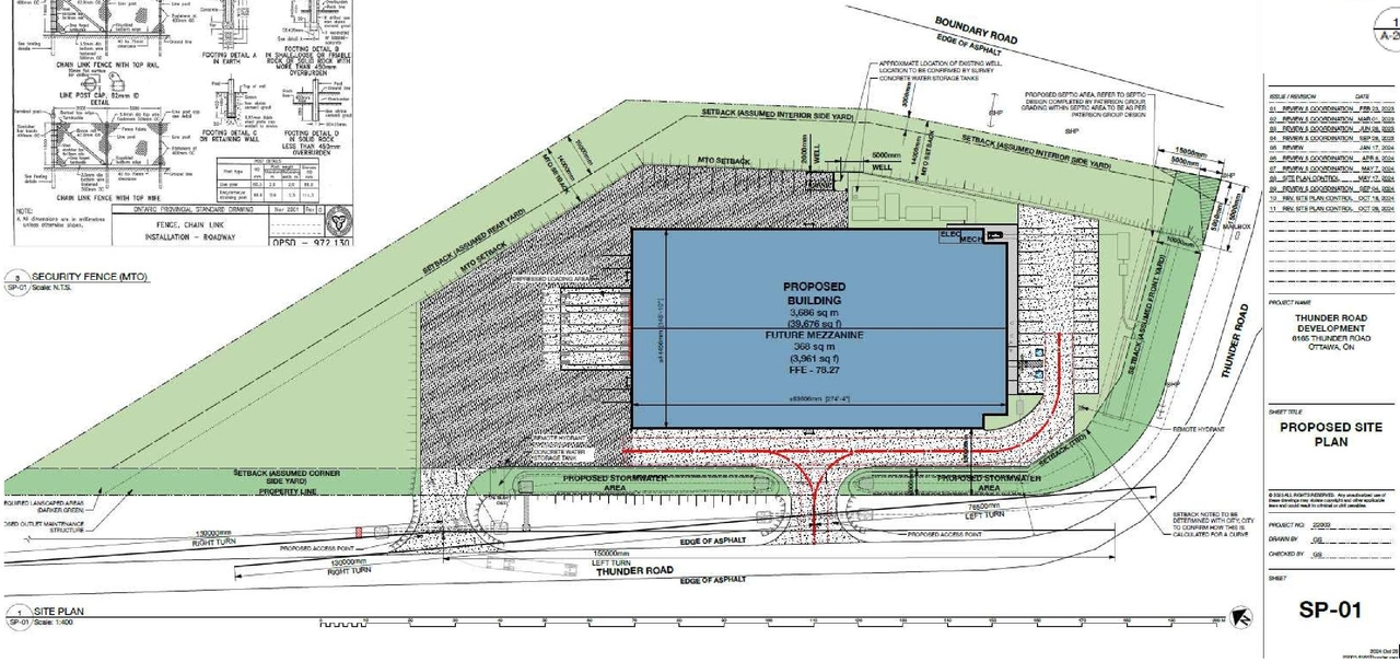 Construction site plan for project from page 5 of the file '2024-11-20 - Design Brief - D07-12-24-0152'