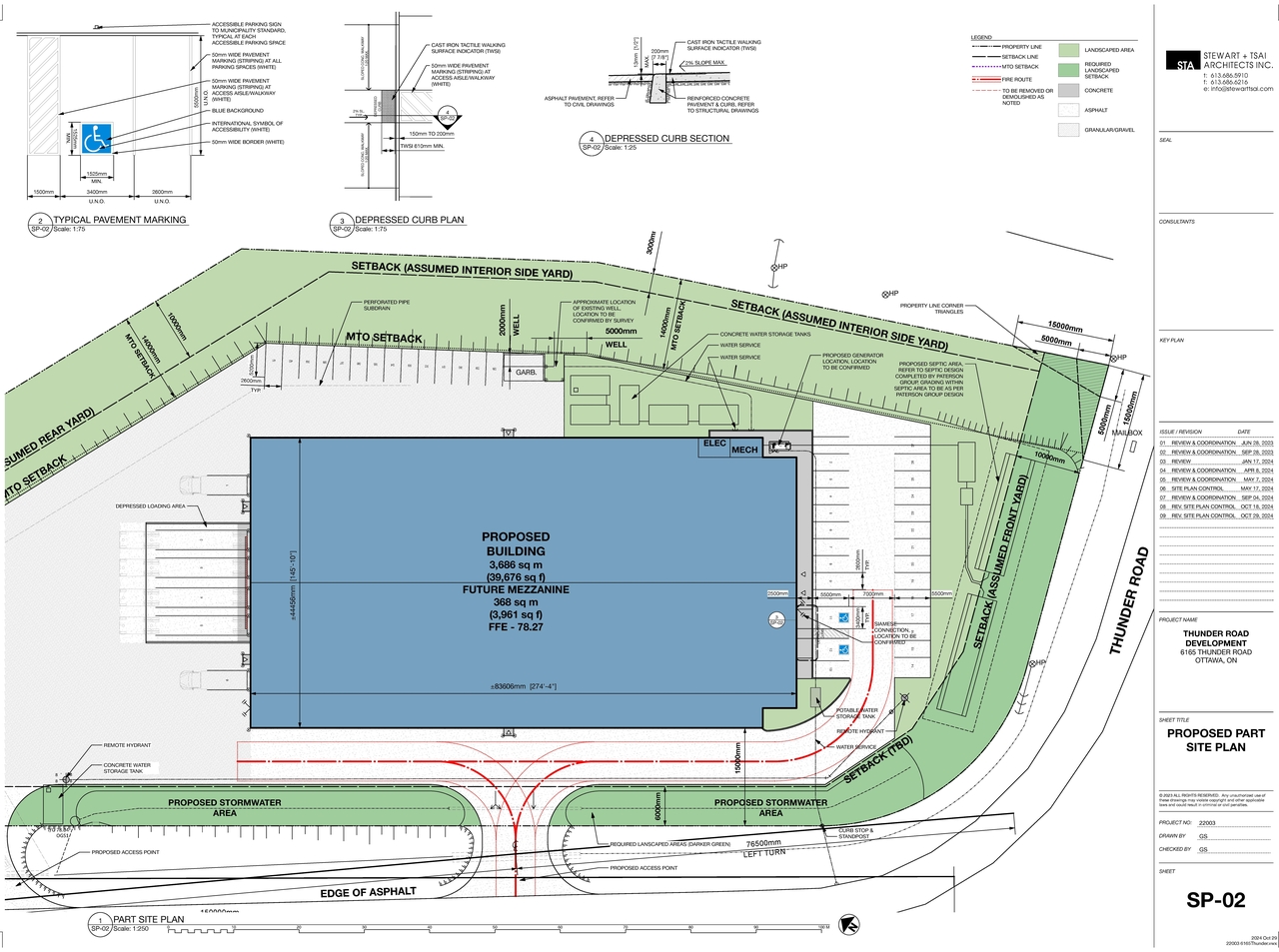Construction site plan for project from page 7 of the file '2024-11-20 - Design Brief - D07-12-24-0152'