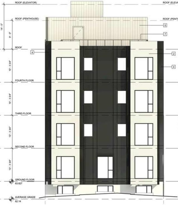Rendering of building from page 6 of the file '2024-11-21 - Urban Design Brief - D07-12-24-0153'