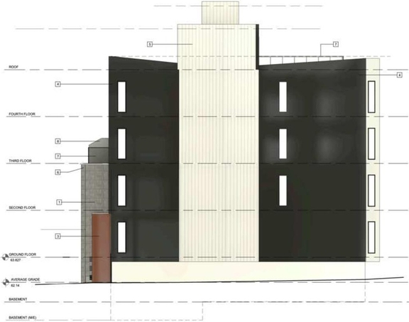 Rendering of building from page 6 of the file '2024-11-21 - Urban Design Brief - D07-12-24-0153'