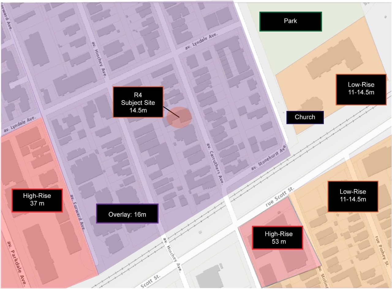 Construction site plan for project from page 14 of the file '2024-11-21 - Urban Design Brief - D07-12-24-0153'