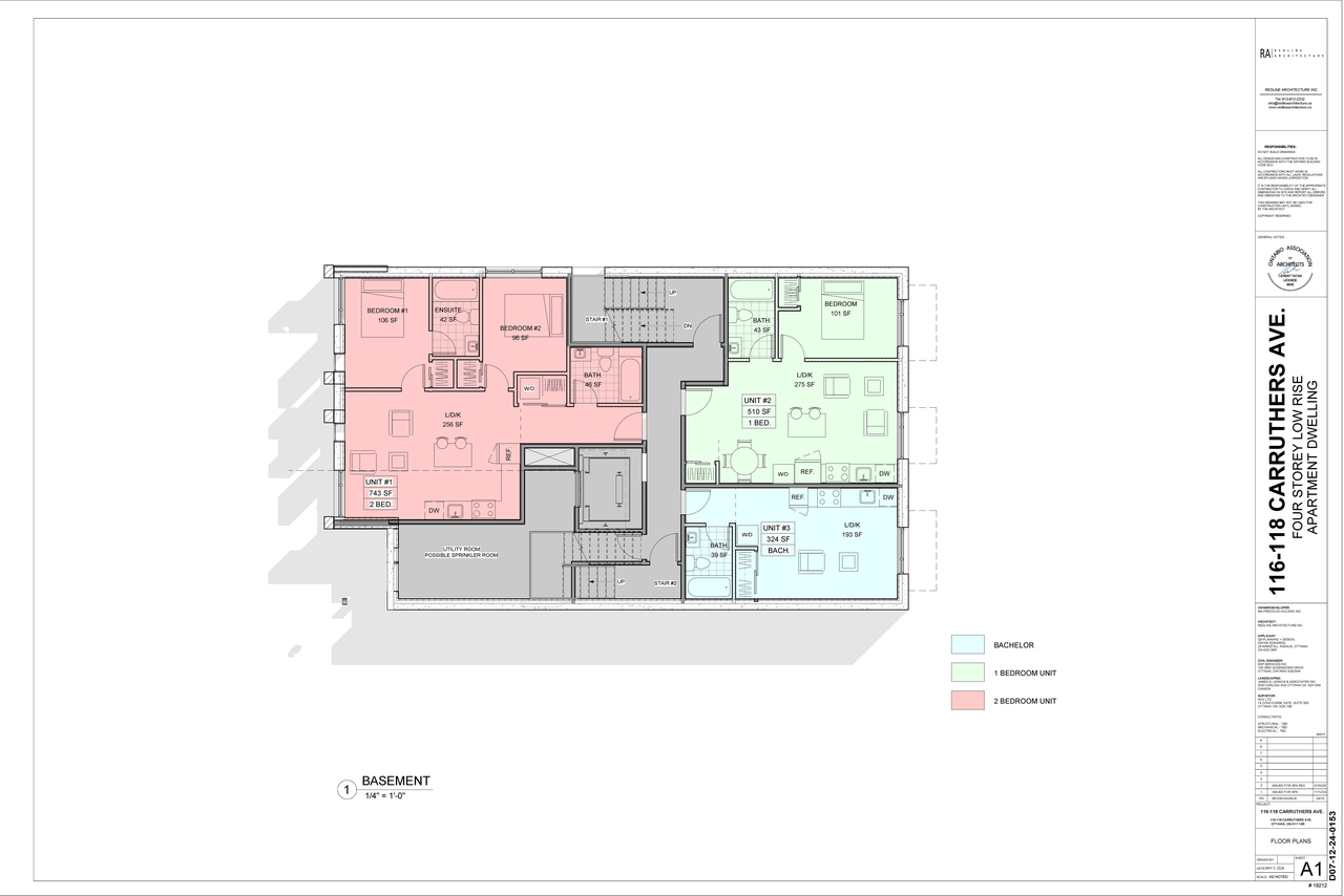 Floor plan for project from page 1 of the file '2025-02-04 - Floor Plans - D07-12-24-0153'