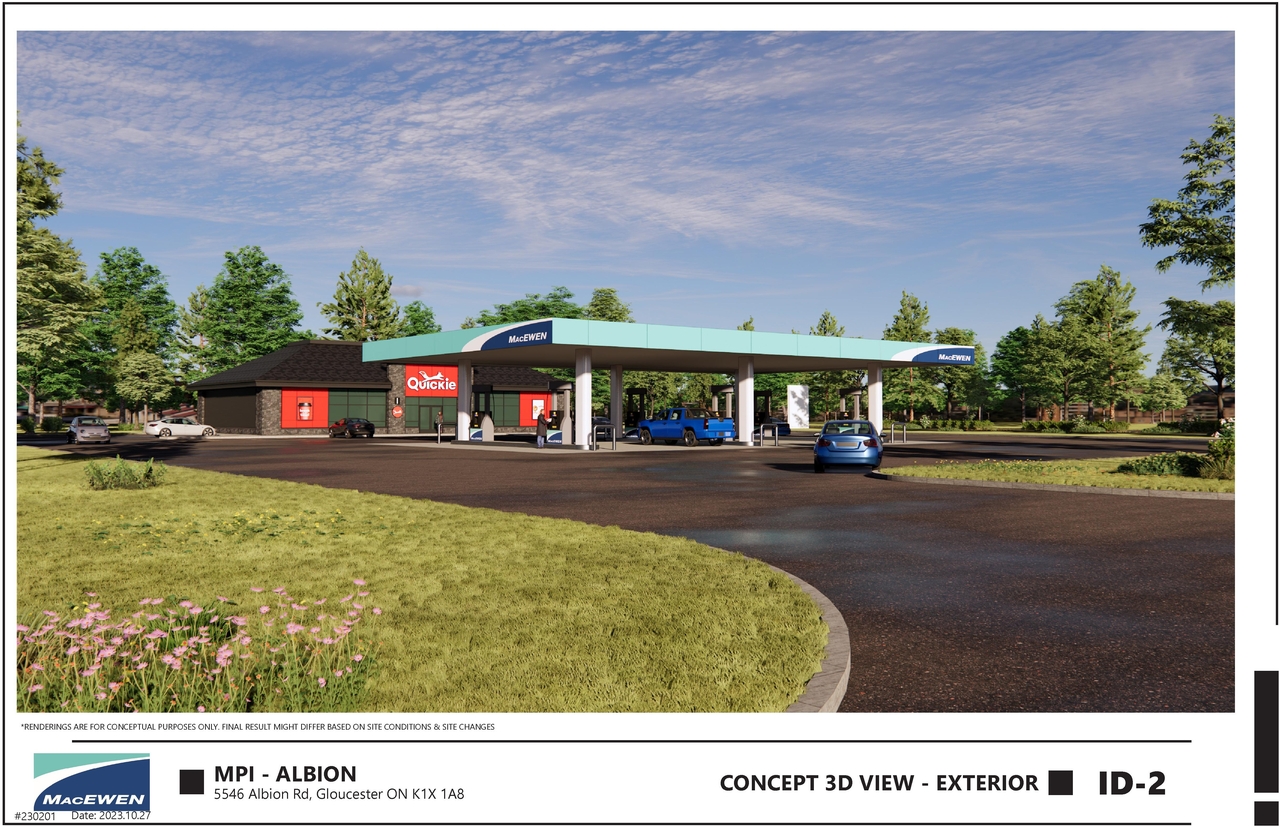 Rendering of building from page 2 of the file '2024-11-28 - Site Plan Rendering Package - D07-12-24-0157'