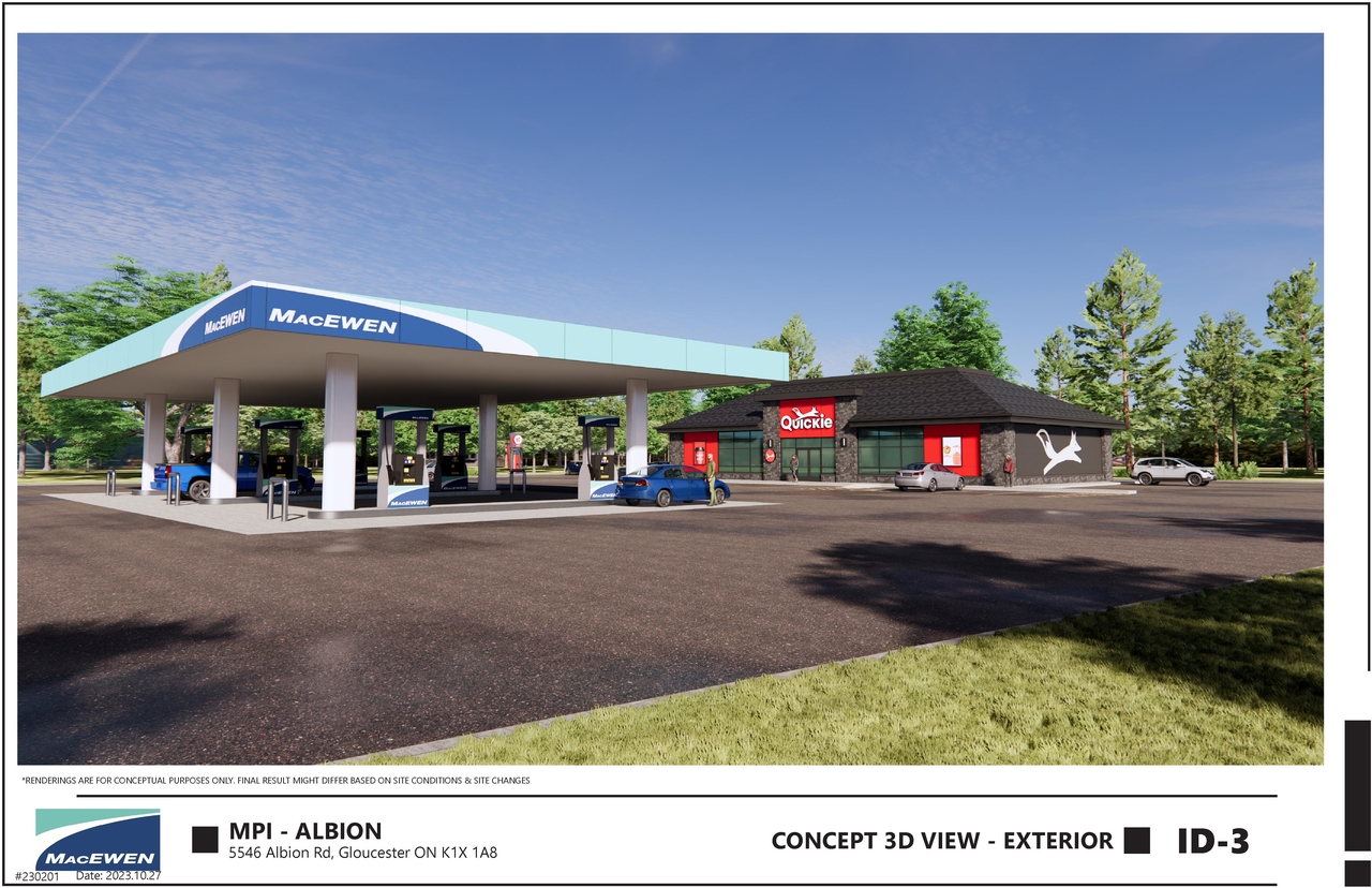 Rendering of building from page 3 of the file '2024-11-28 - Site Plan Rendering Package - D07-12-24-0157'