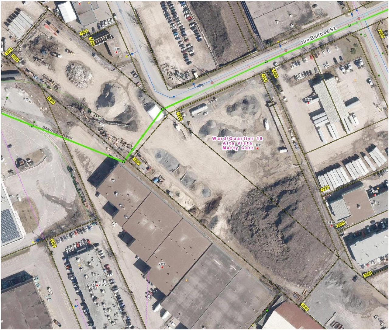 Construction site plan for project from page 21 of the file '2024-12-03 - Design Brief - D07-12-24-0160'