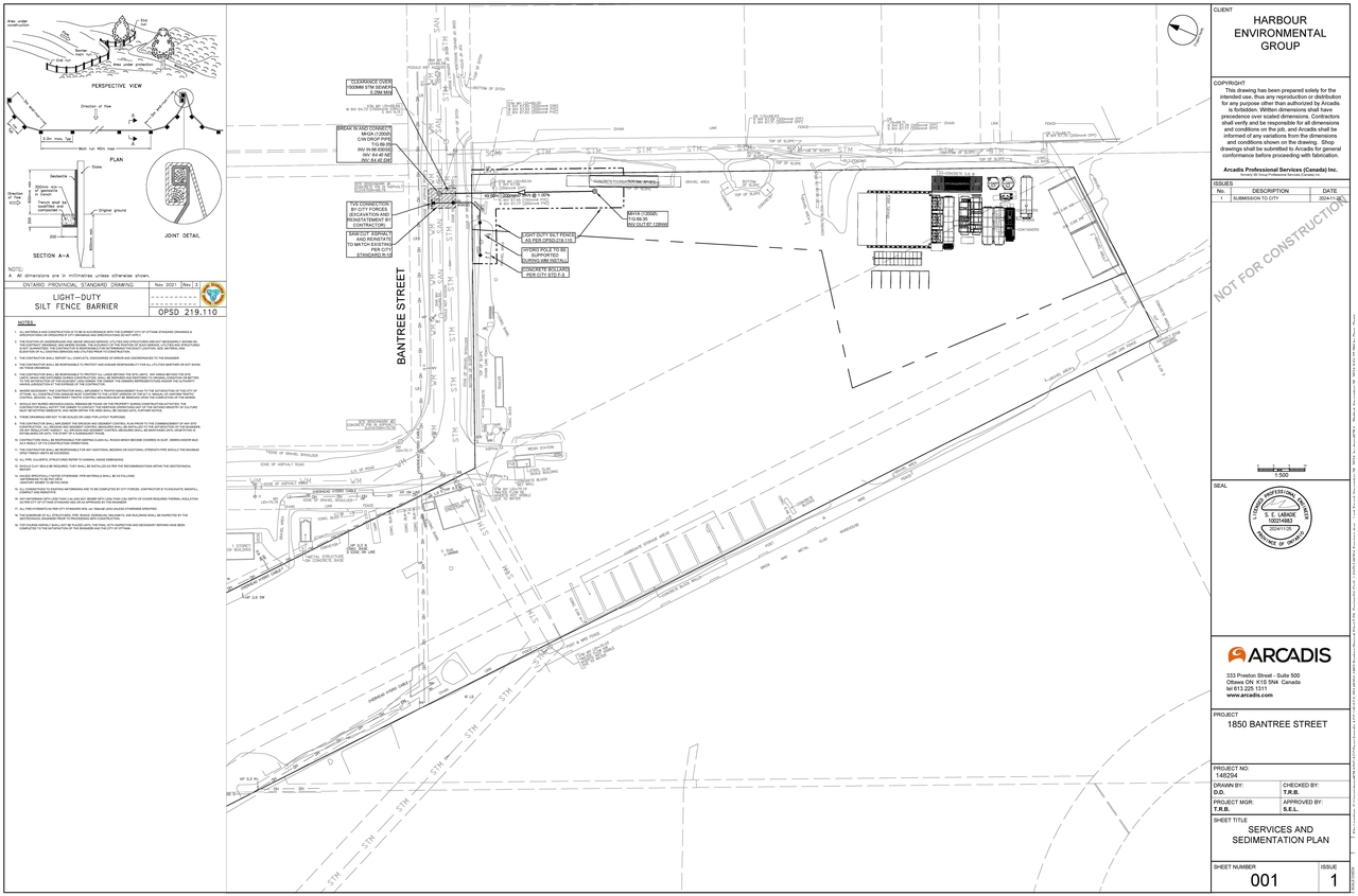 Construction site plan for project from page 61 of the file '2024-12-03 - Design Brief - D07-12-24-0160'