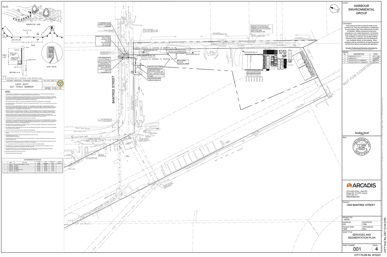 Construction site plan for project from page 53 of the file '2025-08-20 - Design Brief - D07-12-24-0160'