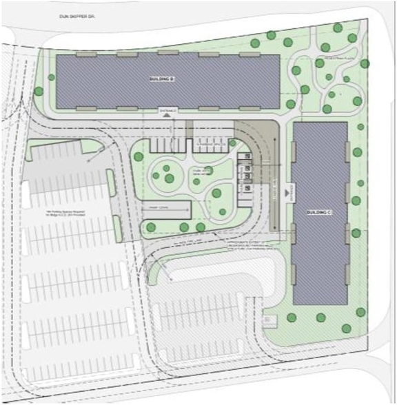Construction site plan for project from page 18 of the file '2025-05-12 - Urban Design Brief - D07-12-24-0169'