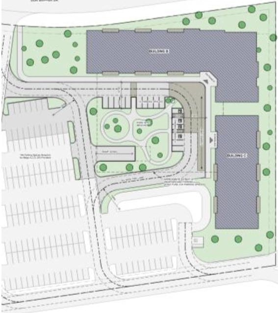 Construction site plan for project from page 18 of the file '2025-05-12 - Urban Design Brief - D07-12-24-0169'