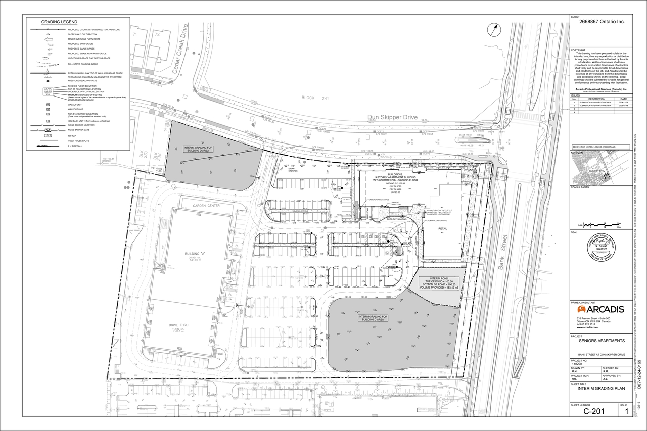 Construction site plan for project from page 104 of the file '2025-05-12 - Arcadis Response Design Brief - D07-12-24-0169'