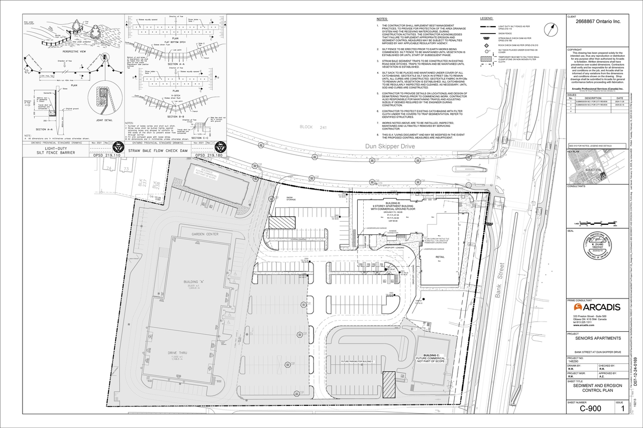 Construction site plan for project from page 105 of the file '2025-05-12 - Arcadis Response Design Brief - D07-12-24-0169'