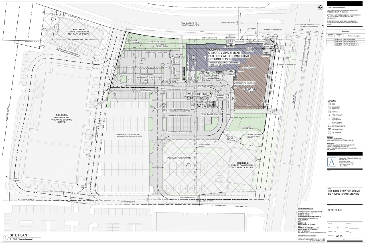 Construction site plan for project from page 30 of the file '2025-05-12 - Design Brief - D07-12-24-0169'