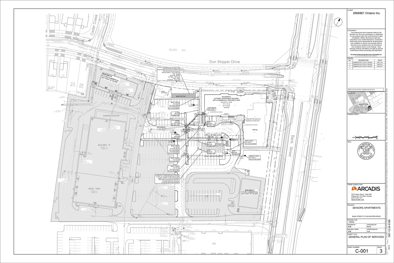 Construction site plan for project from page 31 of the file '2025-05-12 - Design Brief - D07-12-24-0169'