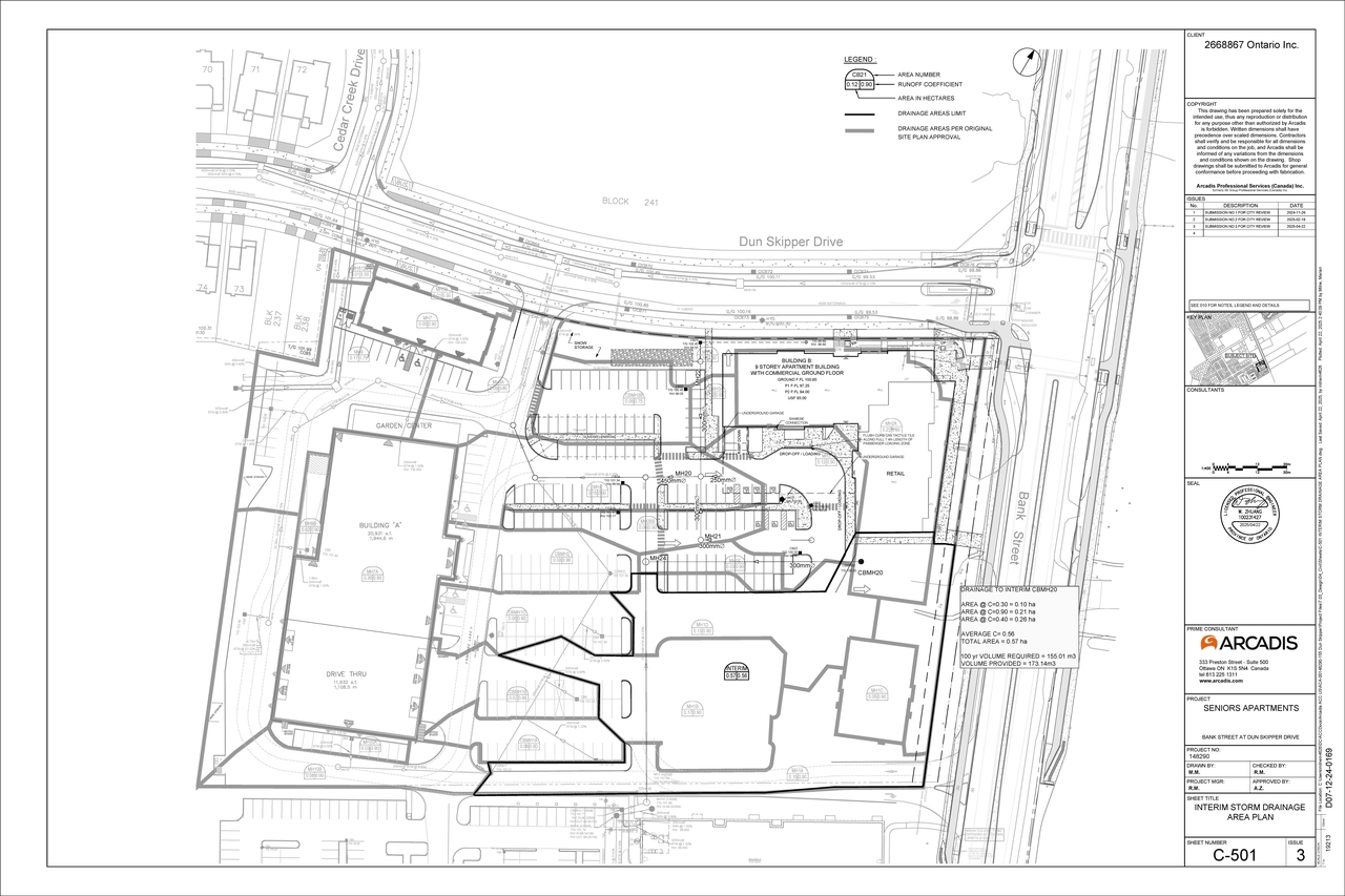Construction site plan for project from page 90 of the file '2025-05-12 - Design Brief - D07-12-24-0169'