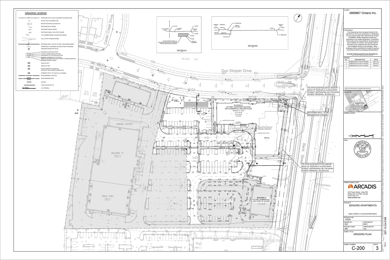 Construction site plan for project from page 110 of the file '2025-05-12 - Design Brief - D07-12-24-0169'
