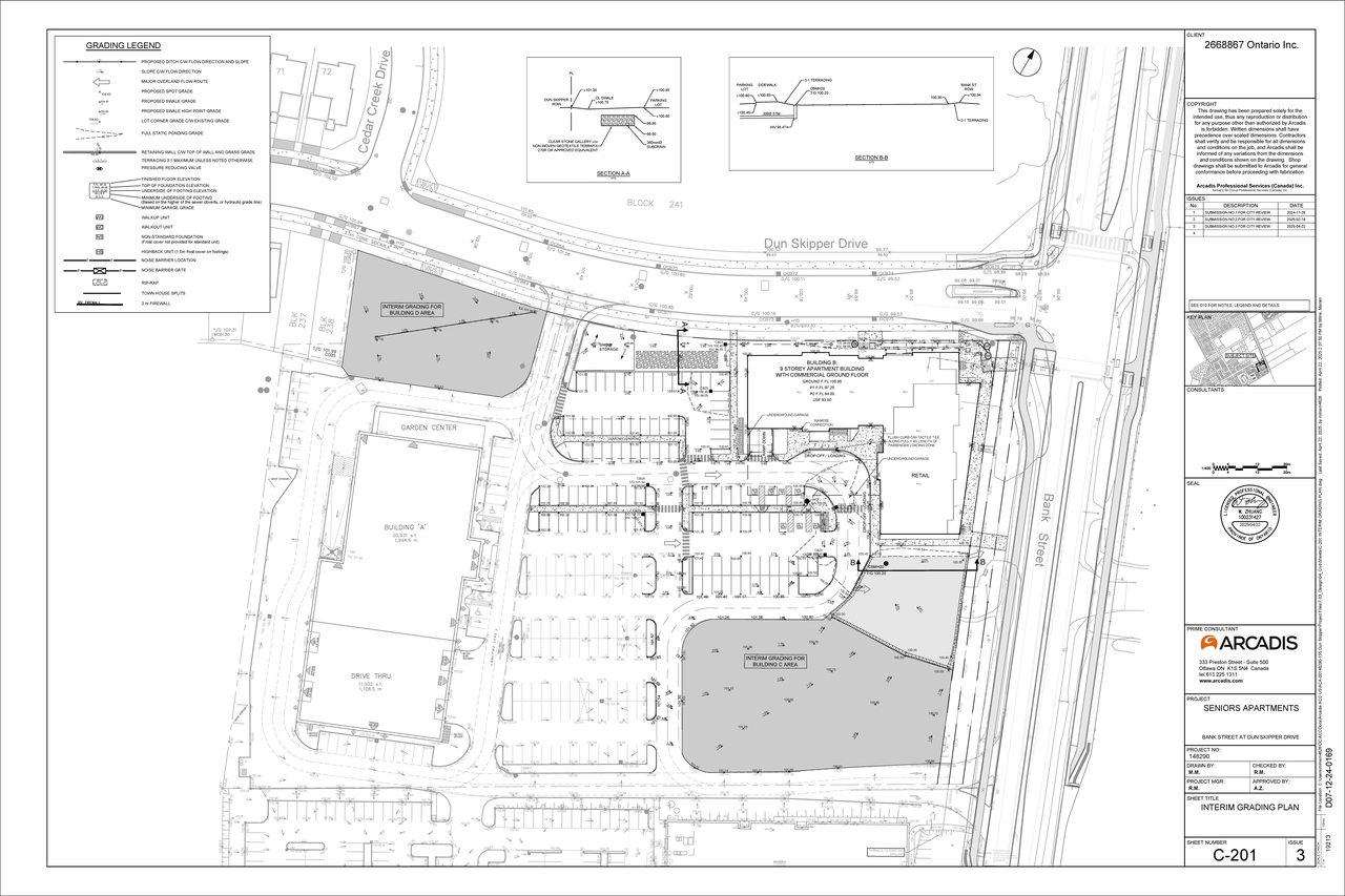 Construction site plan for project from page 111 of the file '2025-05-12 - Design Brief - D07-12-24-0169'