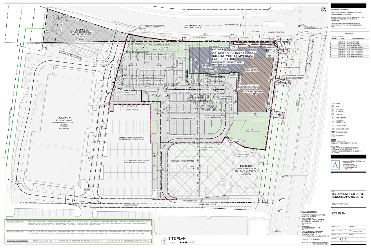 Construction site plan for project from page 29 of the file '2025-12-12 - Design Brief - D07-12-24-0169'