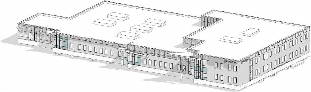 Rendering of building from page 2 of the file '2024-12-13 - Urban Design Brief - D07-12-24-0170'