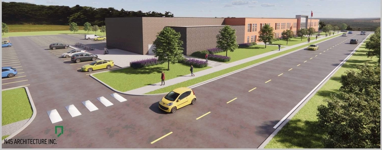 Rendering of building from page 4 of the file '2024-12-13 - ARCH ITECTURAL FLOOR PLANS ELEVATIONS - D07-12-24-0171'