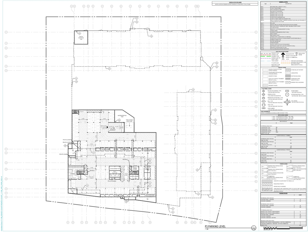 Floor plan for project from page 1 of the file '2024-12-13 - Floor Plan - P3 Level Parking - D07-12-24-0172'
