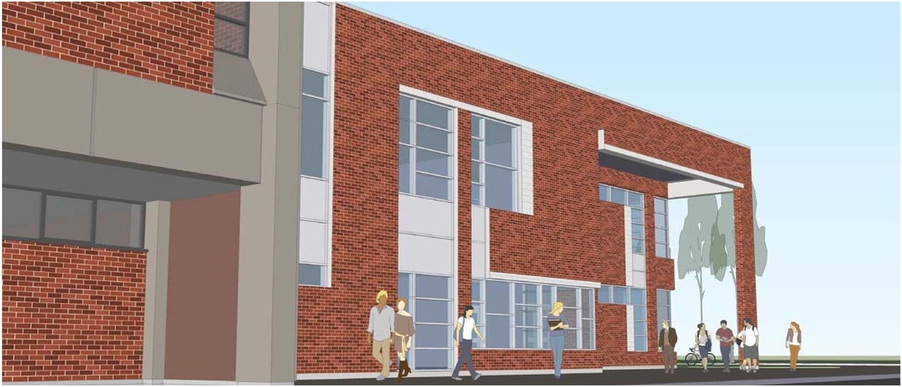 Rendering of building from page 18 of the file '2024-12-16 - Urban Design Brief - D07-12-24-0173'