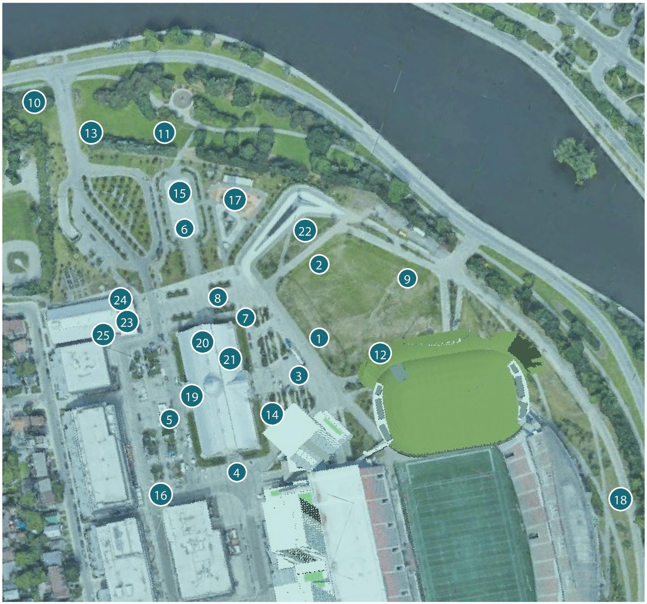 Construction site plan for project from page 26 of the file '2025-01-10 - Urban Design Review Panel Report - D07-12-24-0178'