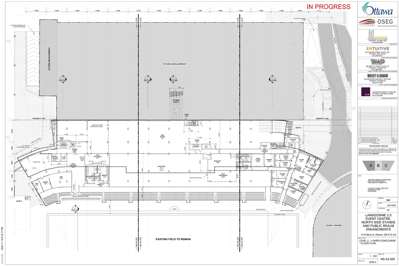 Construction site plan for project from page 45 of the file '2025-01-10 - Urban Design Review Panel Report - D07-12-24-0178'