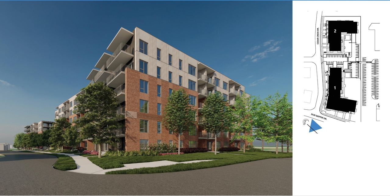 Rendering of building from page 26 of the file '2025-01-22 - (Residential) Urban Design Brief - D07-12-25-0005'