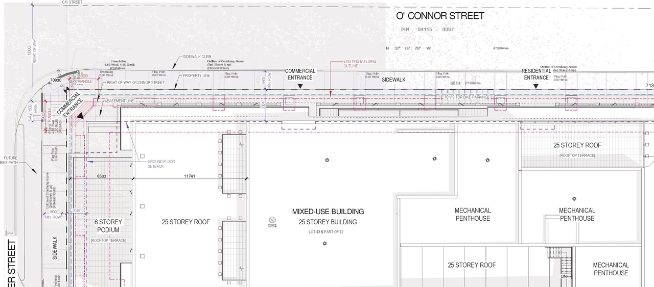 Construction site plan for project from page 6 of the file '2025-07-22 - Urban Design Brief - D07-12-25-0010'