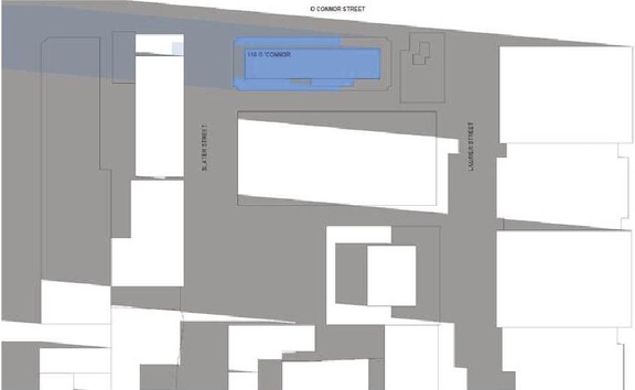 Construction site plan for project from page 62 of the file '2025-07-22 - Urban Design Brief - D07-12-25-0010'