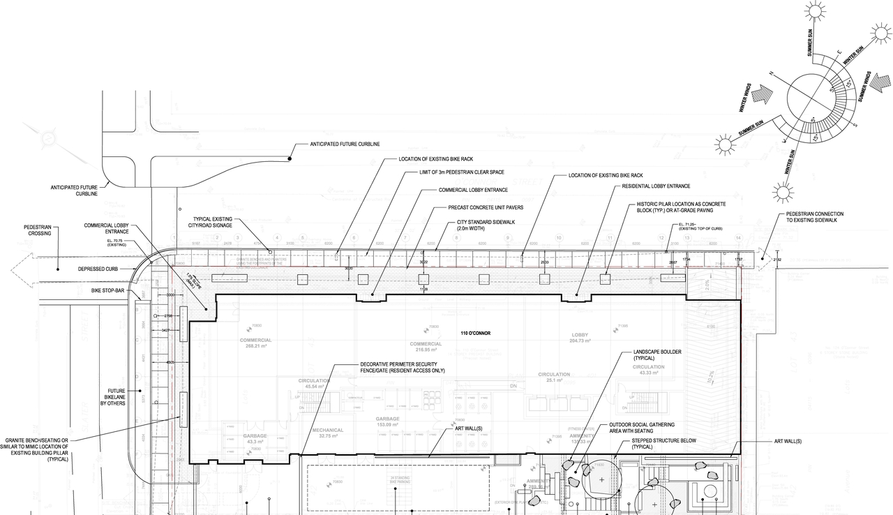 Construction site plan for project from page 72 of the file '2025-07-22 - UDRP Report - D07-12-25-0010'