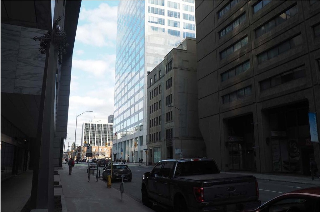 Rendering of building from page 21 of the file '2025-10-30 - Urban Design Brief - D07-12-25-0010'