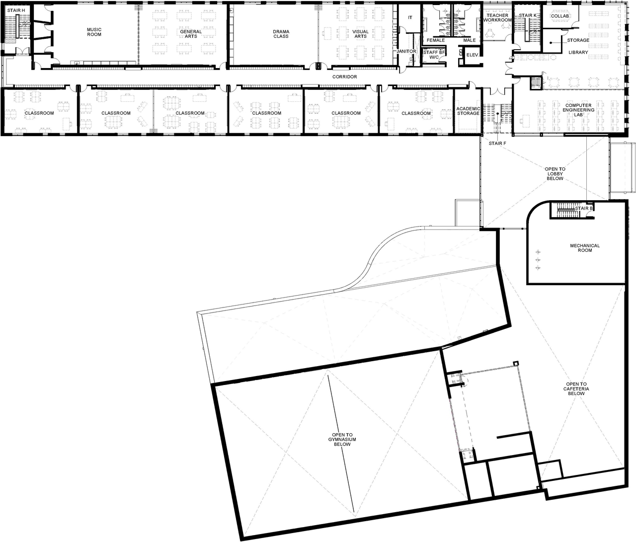 Floor plan for project from page 15 of the file '2025-04-07 - Design Brief & Planning Rationale - D07-12-25-0012'