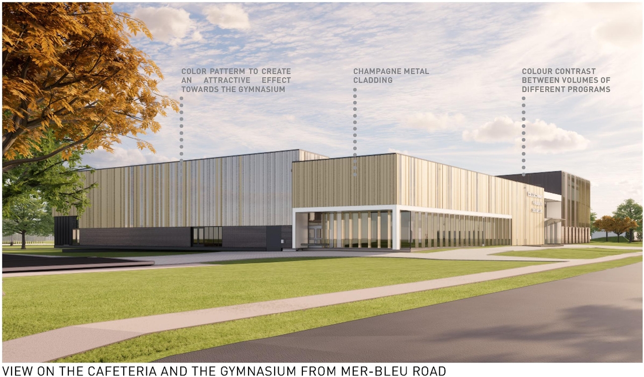 Rendering of building from page 19 of the file '2025-04-07 - Design Brief & Planning Rationale - D07-12-25-0012'