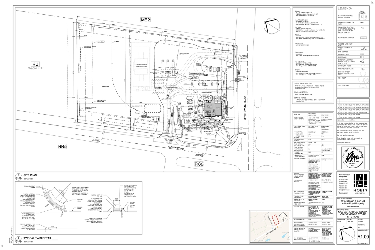 Construction site plan for project from page 25 of the file '2025-04-17 - Design Brief - D07-12-25-0013'