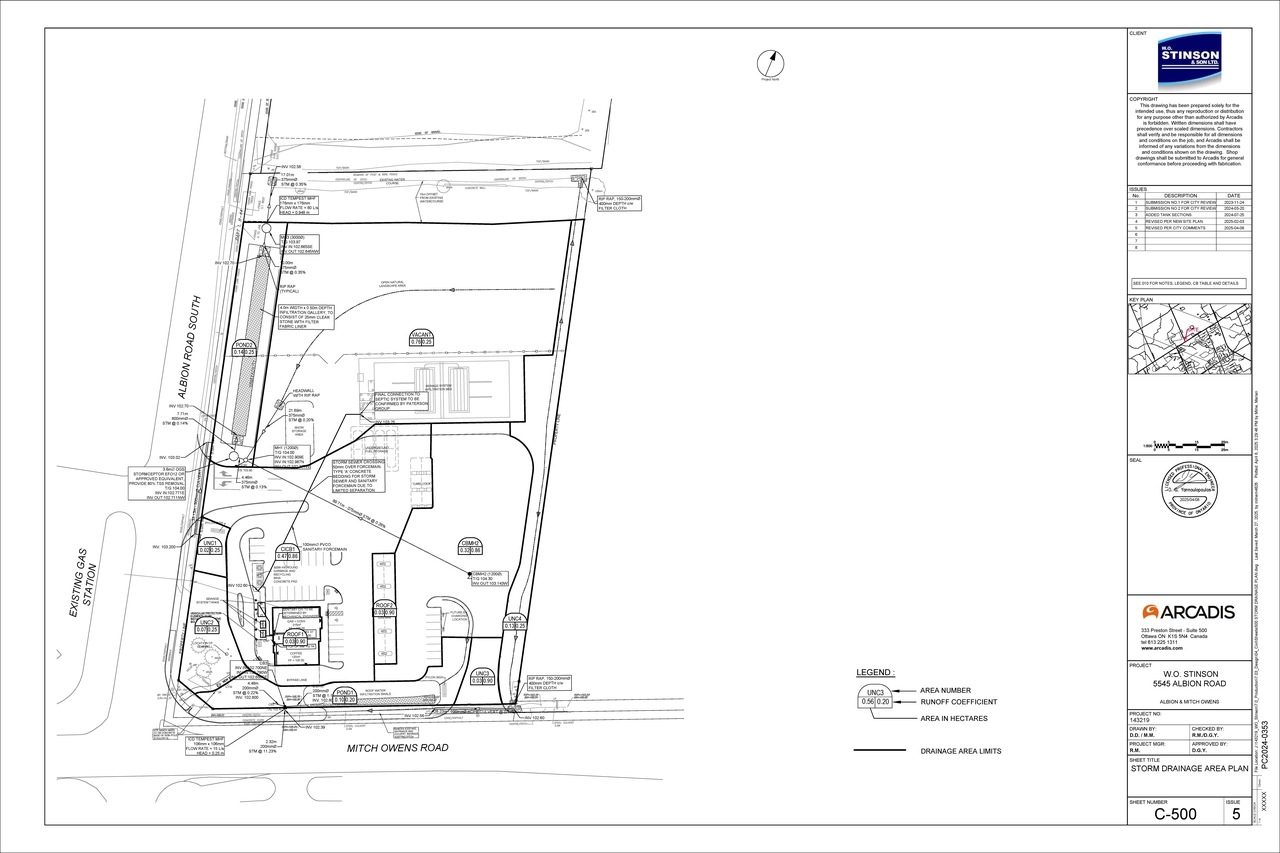 Construction site plan for project from page 53 of the file '2025-04-17 - Design Brief - D07-12-25-0013'