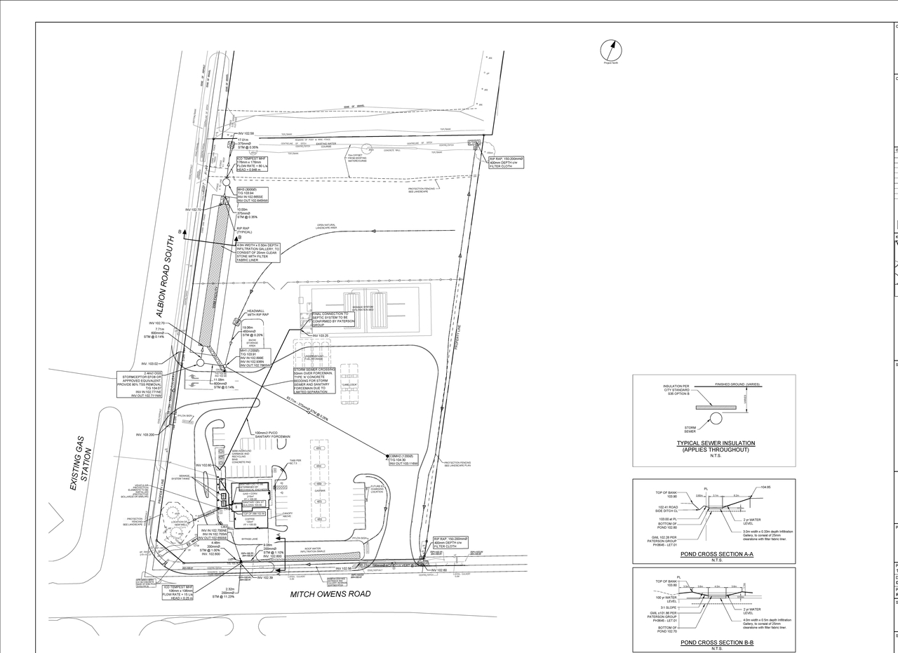 Construction site plan for project from page 28 of the file '2025-06-02 - Design Brief - D07-12-25-0013'