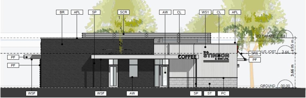 Rendering of building from page 9 of the file '2025-02-03 - Urban Design Brief - D07-12-25-0013'