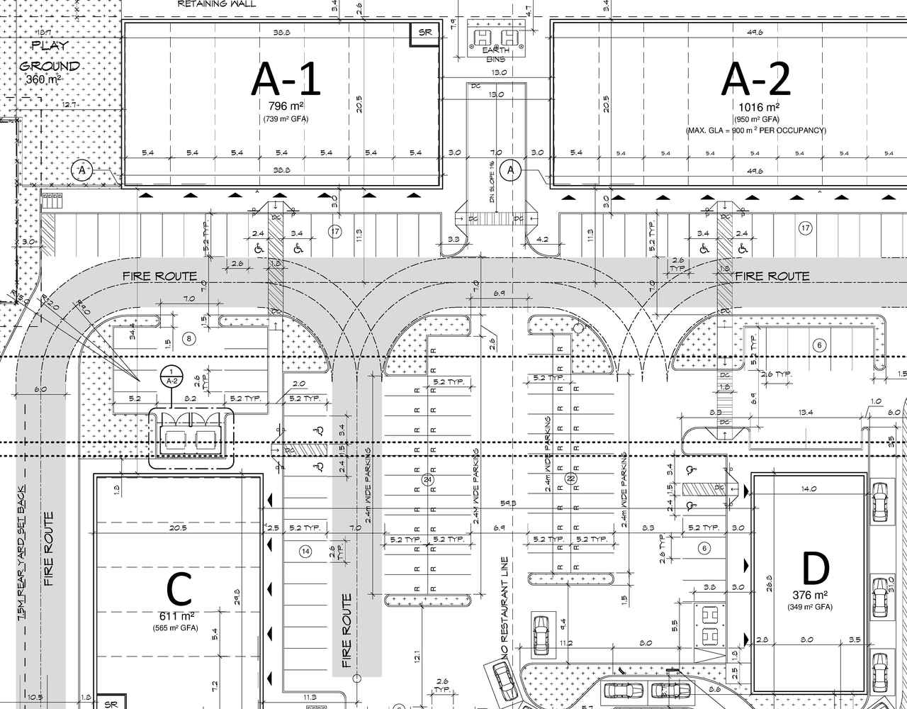 Construction site plan for project from page 20 of the file '2025-07-31 - Design Brief - D07-12-25-0014'