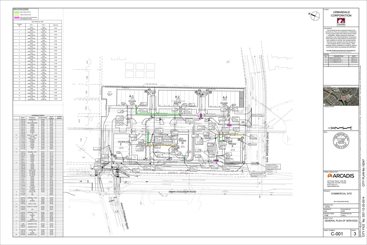 Construction site plan for project from page 48 of the file '2025-07-31 - Design Brief - D07-12-25-0014'