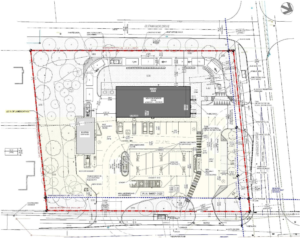 Construction site plan for project from page 15 of the file '2025-02-24 - Urban Design Brief - D07-12-25-0019'