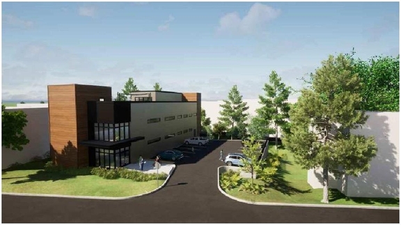 Rendering of building from page 6 of the file '2025-03-03 - Urban Design Brief - D07-12-25-0022'