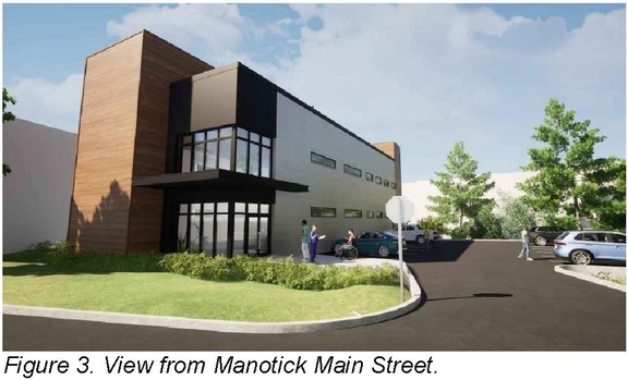 Rendering of building from page 6 of the file '2025-03-03 - Urban Design Brief - D07-12-25-0022'