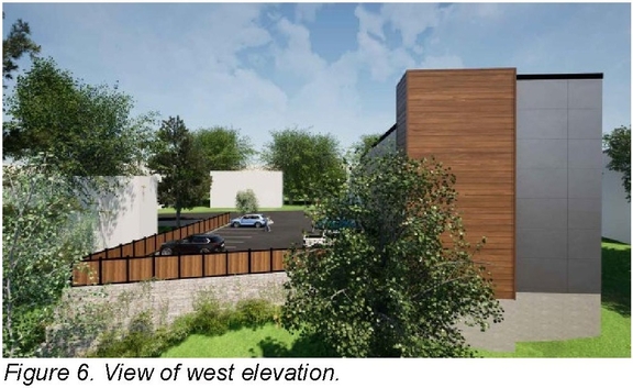 Rendering of building from page 6 of the file '2025-11-28 - Urban Design Brief - D07-12-25-0022'