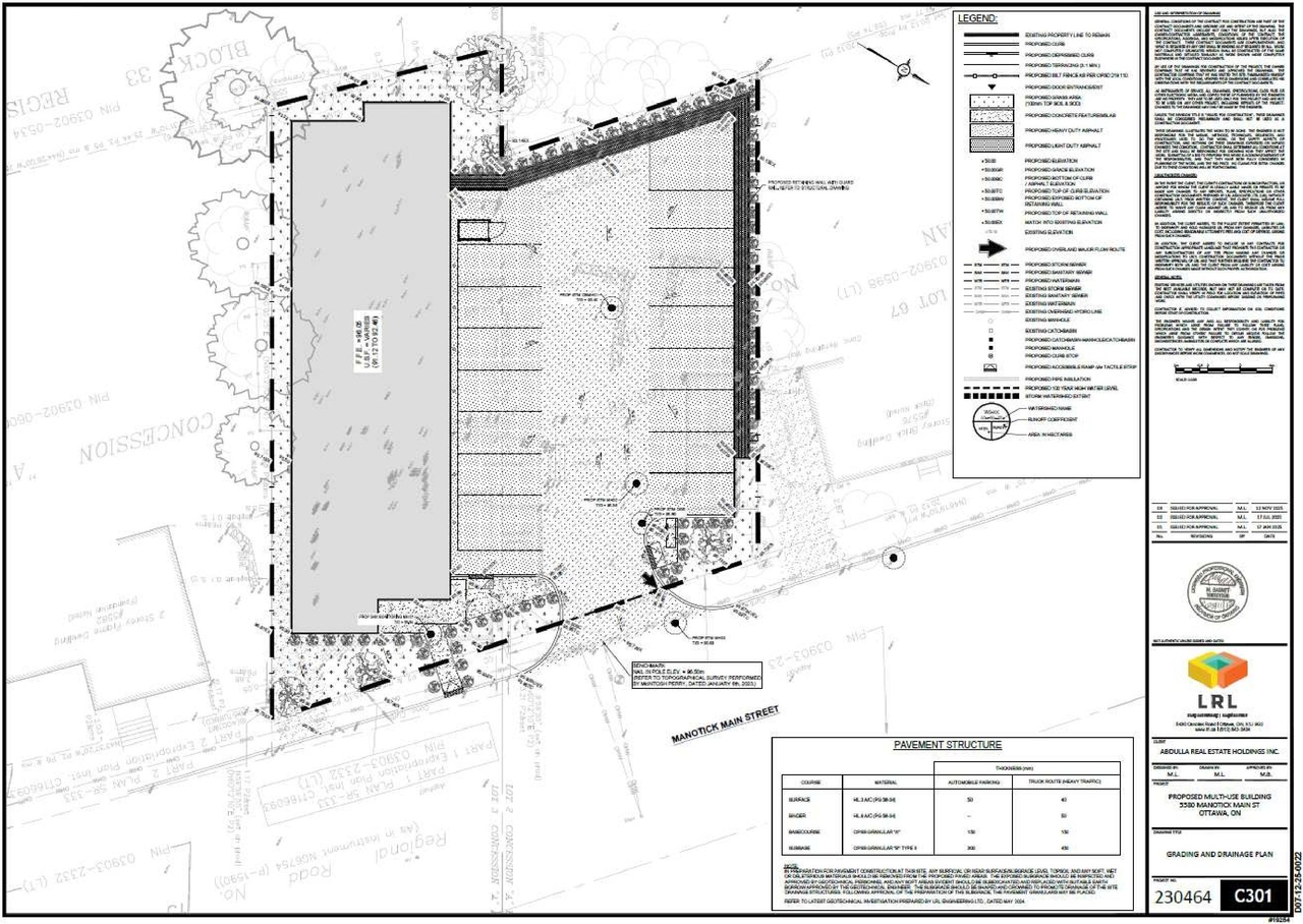 Construction site plan for project from page 30 of the file '2025-11-28 - Urban Design Brief - D07-12-25-0022'