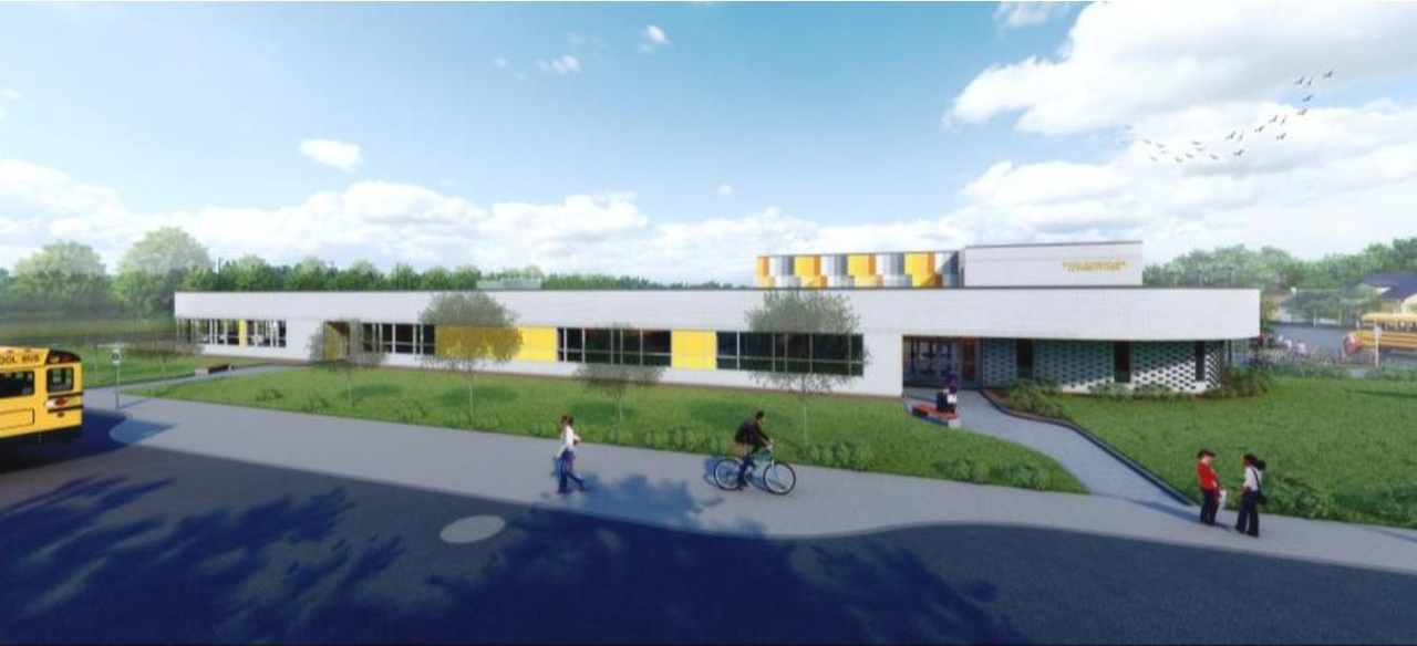 Rendering of building from page 2 of the file '2025-06-20 - Exterior Finishes & Perspectives - D07-12-25-0023'