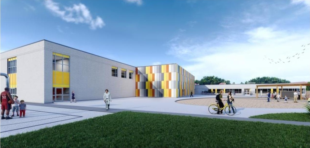 Rendering of building from page 4 of the file '2025-06-20 - Exterior Finishes & Perspectives - D07-12-25-0023'